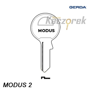 Gerda 018 - klucz surowy - MODUS 2 - S40 S50 S45 S55 S45H60 S55H65 - Typ A